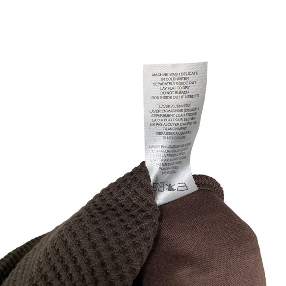 NWT n:Philanthropy Waffle Knit Jogger in Chocolate Brown - Picture 5 of 7